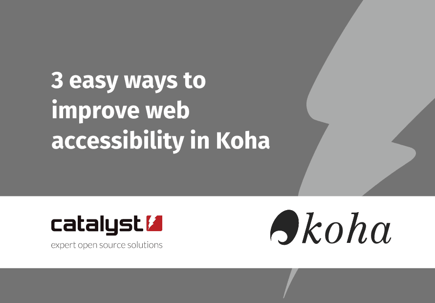 3 easy ways to improve accessibility in Koha
