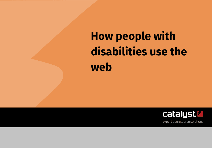 How people with disabilities use the web