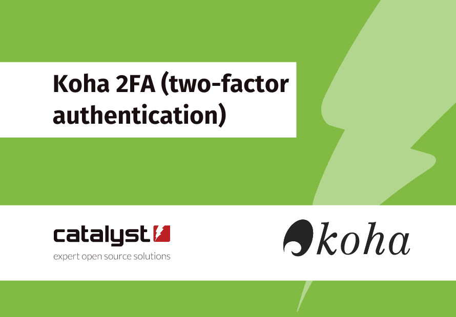 Koha 2FA (two-factor authentication)
