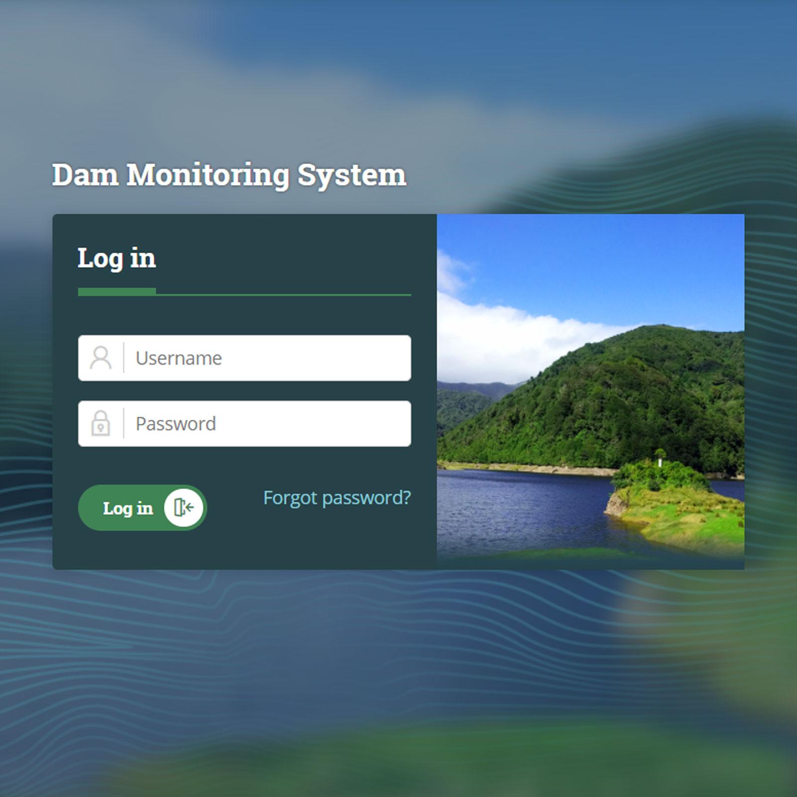 Screenshot of the Dam Safety Intelligence site