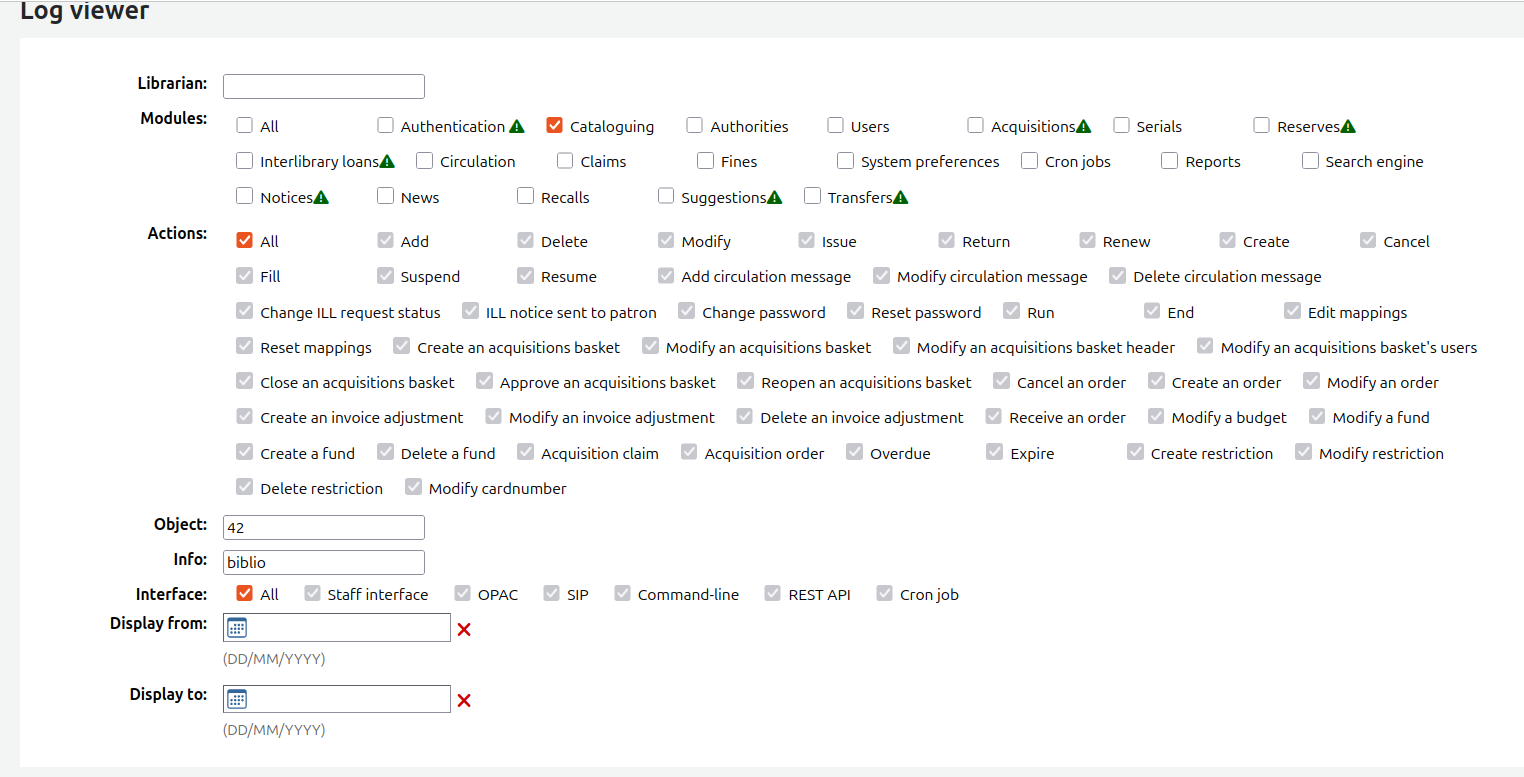 How to understand your library's data with Koha Log viewer