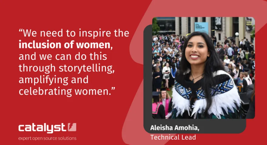Aleisha Amohia Ropu kohinga Technical Lead explains what International WOmens Day 2024 means to her
