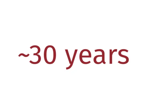 ~30 years