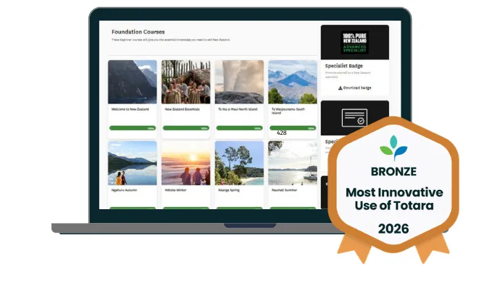 TOURISM award win card