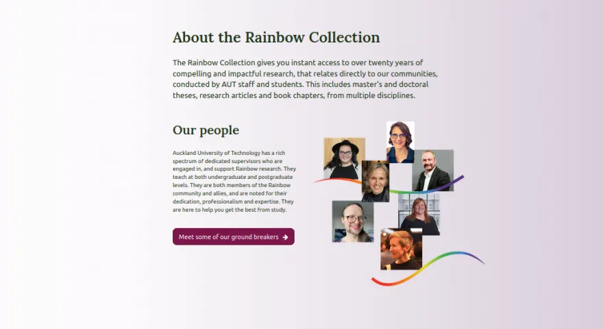 Screenshot of the Ia portal