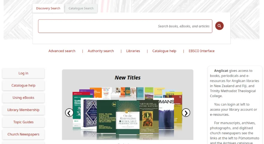 OPAC redesign whole page