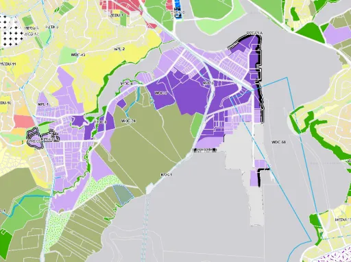Screenshot of District Plan map