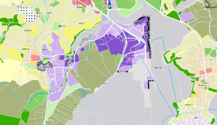 Screenshot of District Plan map