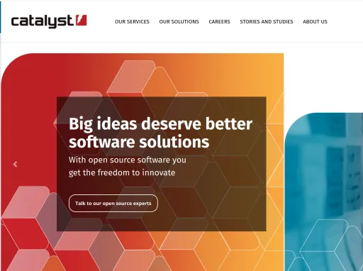 The home page of Catalyst website