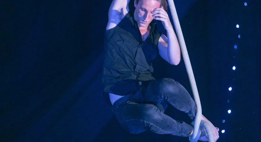 Liam Sharpe pictured performing
